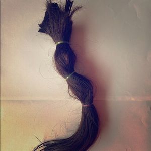 Dark Brown Virgin Straight Human Hair ~ 13 in